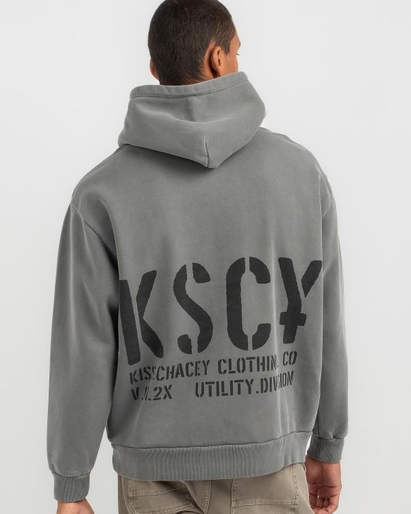 Kiss Chacey Men's Efficacy Heavy Relaxed Hoodie in Grey