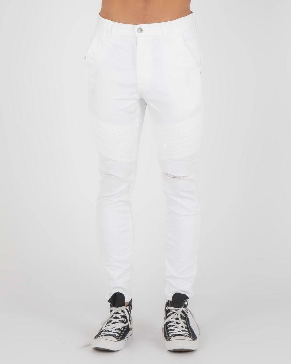 Kiss Chacey Men's Montauk Slim Jeans in White