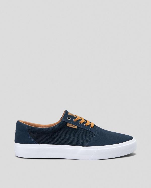 Kustom Men's Central Wide Shoes in Navy