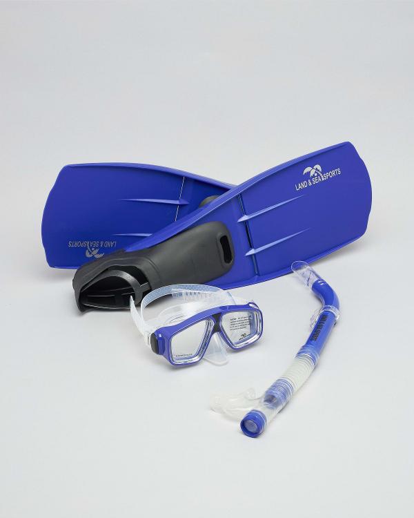 Land & Sea Sports Adventurer Snorkeling Set in Blue