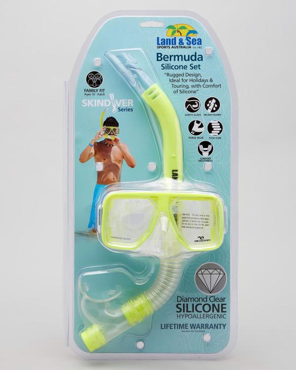 Land & Sea Sports Bermuda Mask & Snorkel Set in Yellow