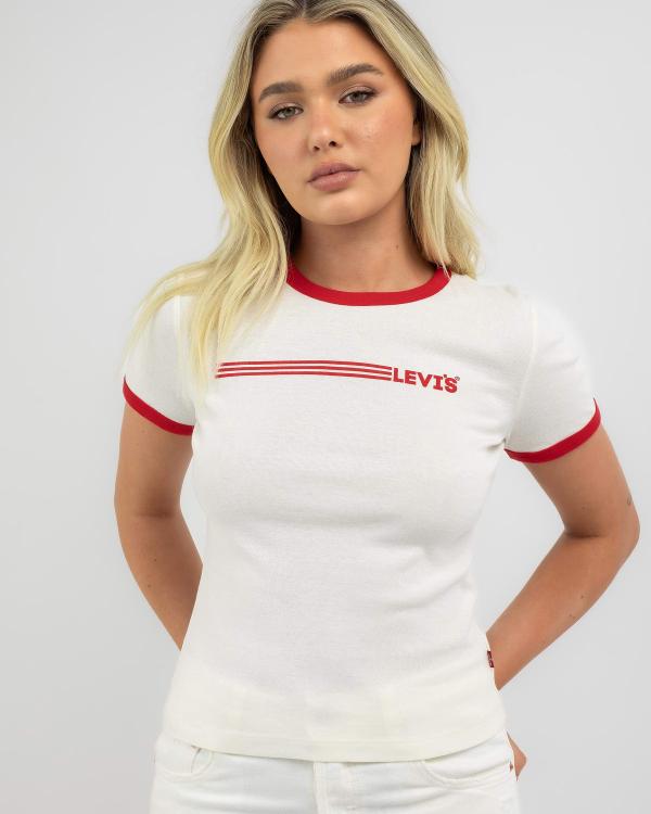Levi's Women's Graphic Ringer T-Shirt in White