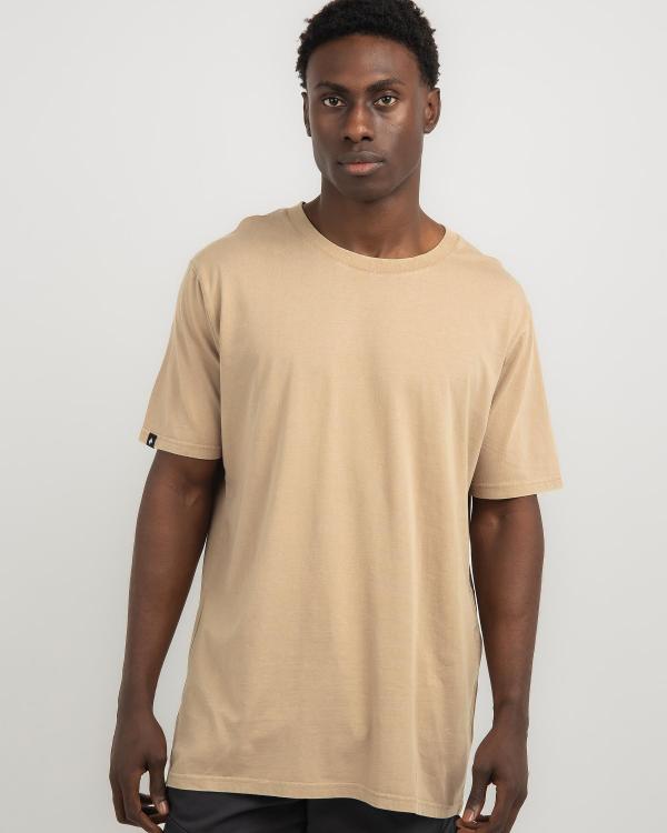 Lucid Men's Essential Acid 2.0 T-Shirt in Brown