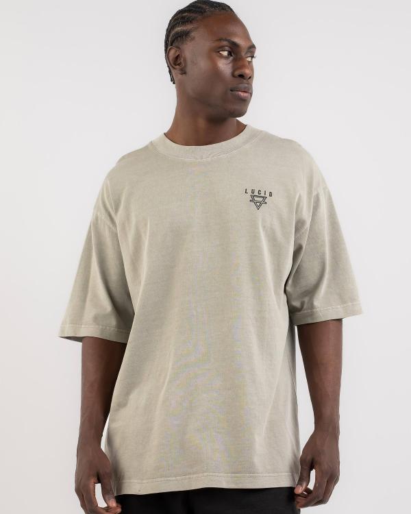 Lucid Men's Framed Box Fit T-Shirt in Natural
