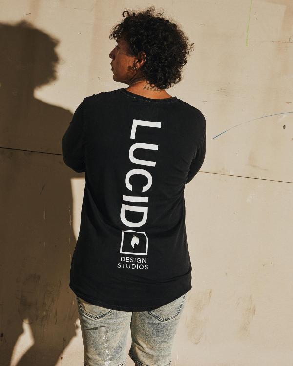 Lucid Men's Merge Long Sleeve T-Shirt in Black