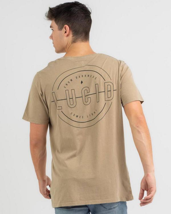 Lucid Men's Round Up T-Shirt in Natural