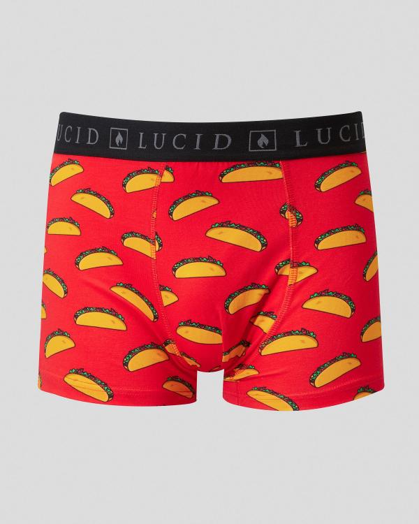 Lucid Men's Taco Fitted Boxers in Red