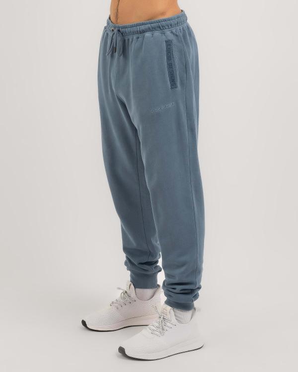 Lucid Men's Taped Track Pants in Blue