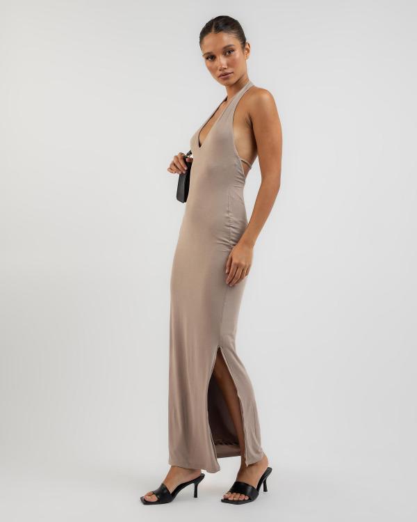 Luvalot Women's Selena Maxi Dress in Brown