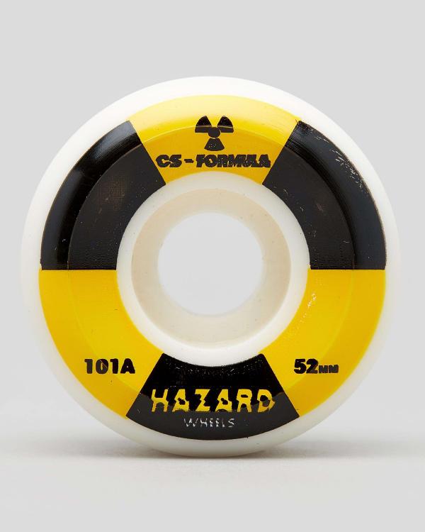 Madness Skateboards Hazard Radio Active Cs Conical 52Mm Skateboard Wheels in White