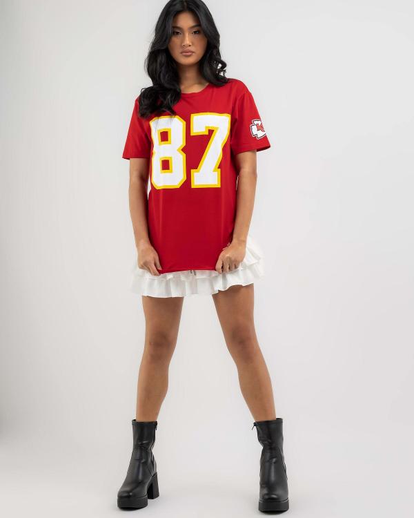 Majestic Women's Kelce Player N & n Chiefs T-Shirt in Red