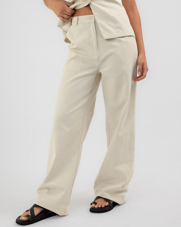 Mi Obsession Women's Vogue High Waist Pants in Natural