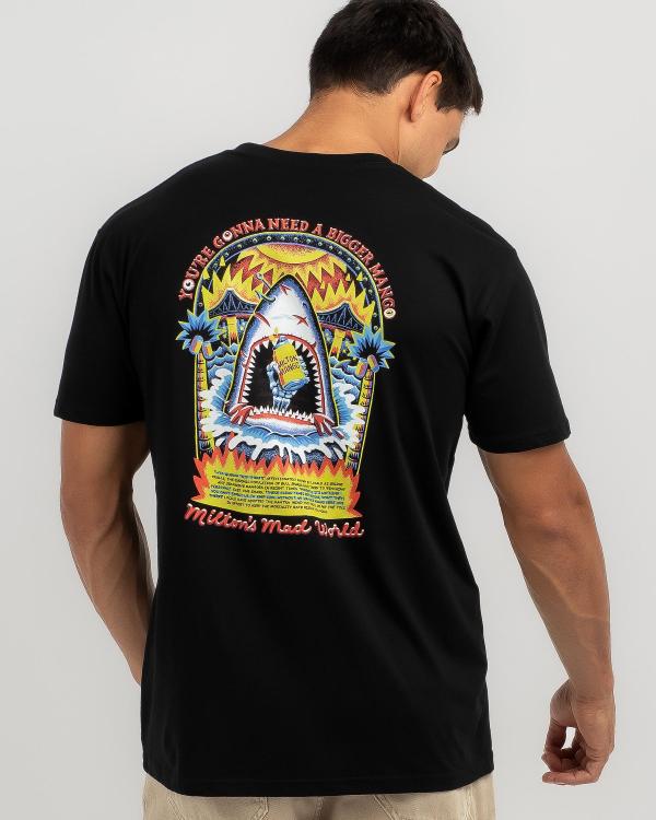 Milton Mango Men's Jaws T-Shirt in Black