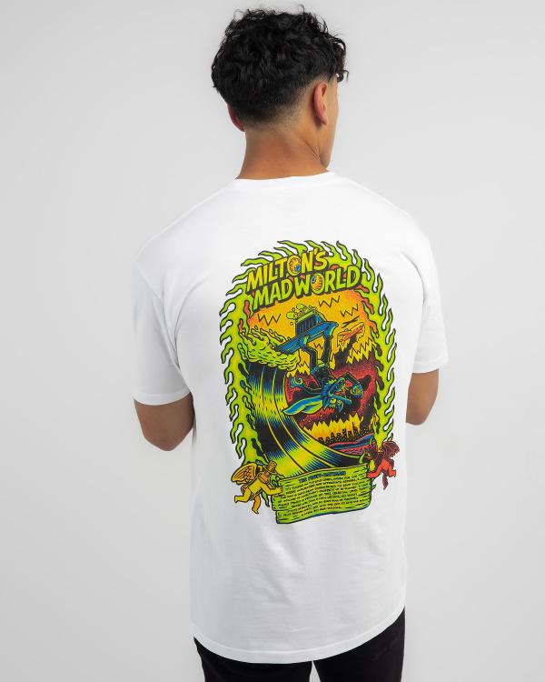 Milton Mango Men's The Fruit-Bat T-Shirt in White