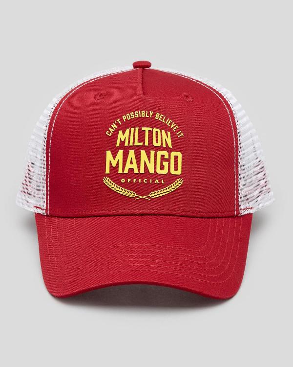 Milton Mango Men's The Paddo Trucker Cap in Red