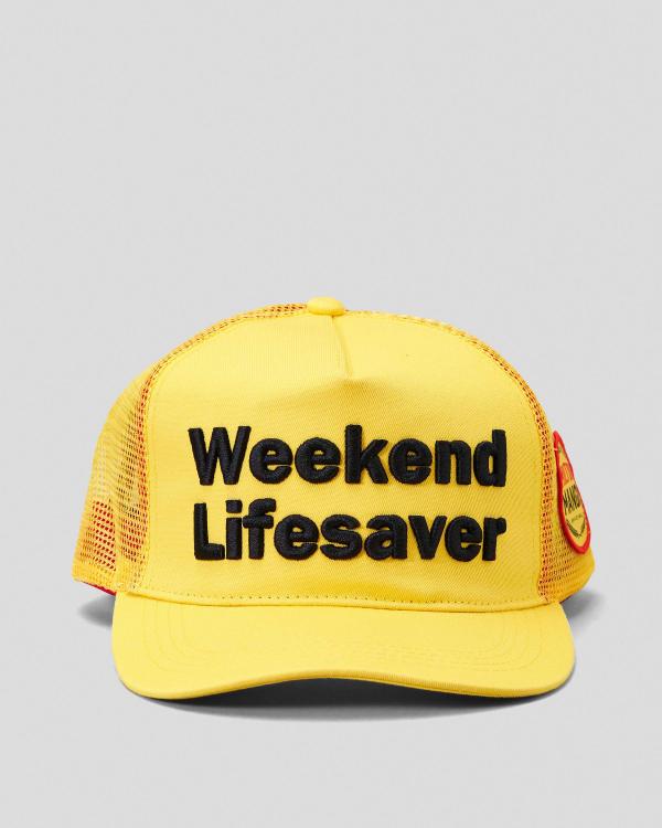 Milton Mango Men's Weekend Lifesaver Trucker Cap in Yellow