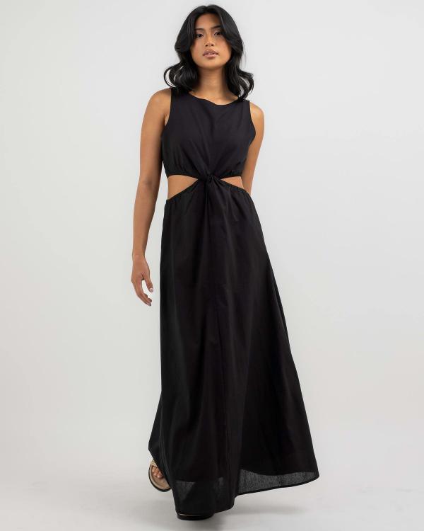 Mint Vanilla Women's Raven Maxi Dress in Black