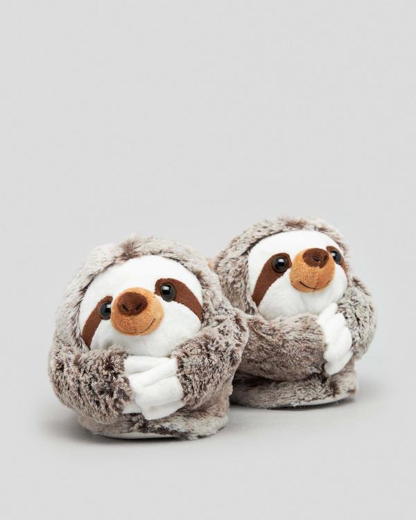 Miscellaneous Girl's Kids' Sloth Slippers in Grey