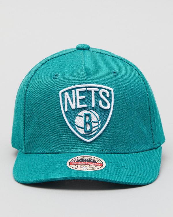 Mitchell & Ness Men's Brooklyn Nets Verdigris Snapback Cap in Blue