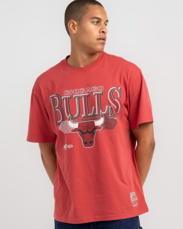 Mitchell & Ness Men's Chicago Bulls Underscore T-Shirt in Red