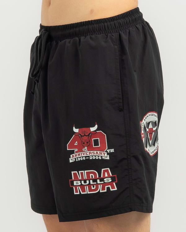 Mitchell & Ness Men's Chicago Bulls Where You At Shorts in Black