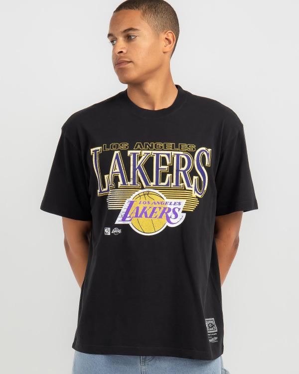 Mitchell & Ness Men's La Lakers Underscore T-Shirt in Black