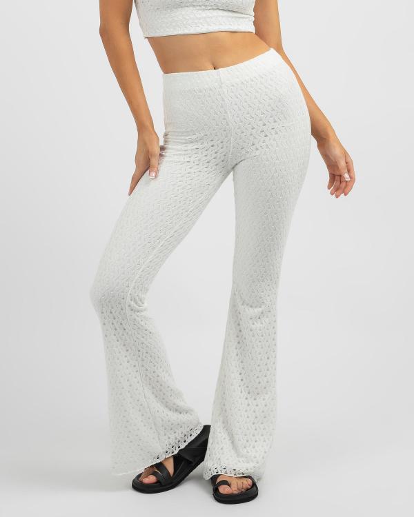 Mooloola Women's Bermuda Lounge Pants in White