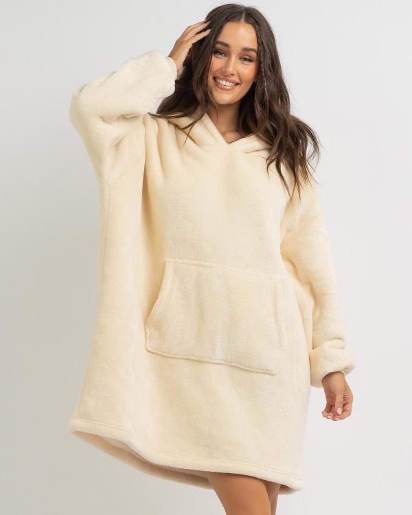 Mooloola Women's One More Time Hooded Blanket in Natural