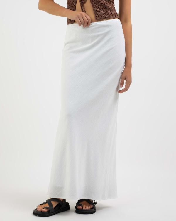 Mooloola Women's Ward Maxi Skirt in White