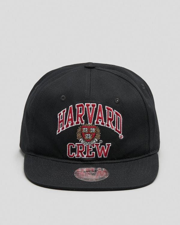 NCAA Men's Harvard Team Arch Deadstock Snapback Cap in Black