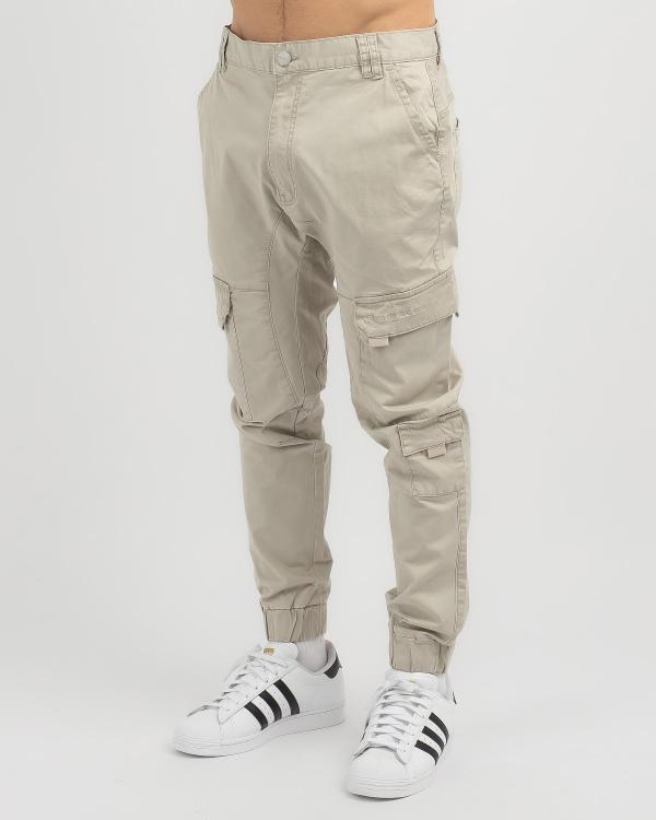 Nena & Pasadena Men's F100 Cargo Jogger Pants in Grey