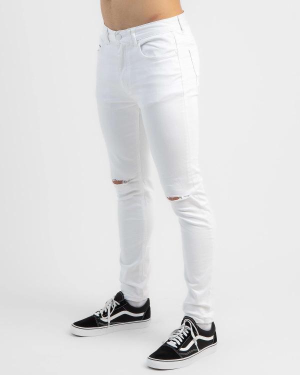 Nena & Pasadena Men's Flynn Skinny Jeans in White