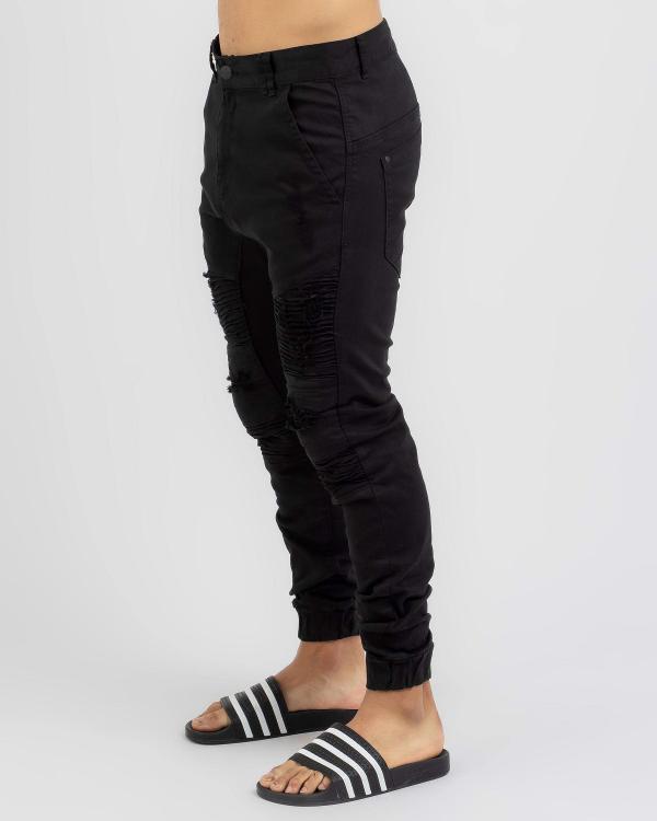 Nena & Pasadena Men's Hellcat Jogger Pants in Black