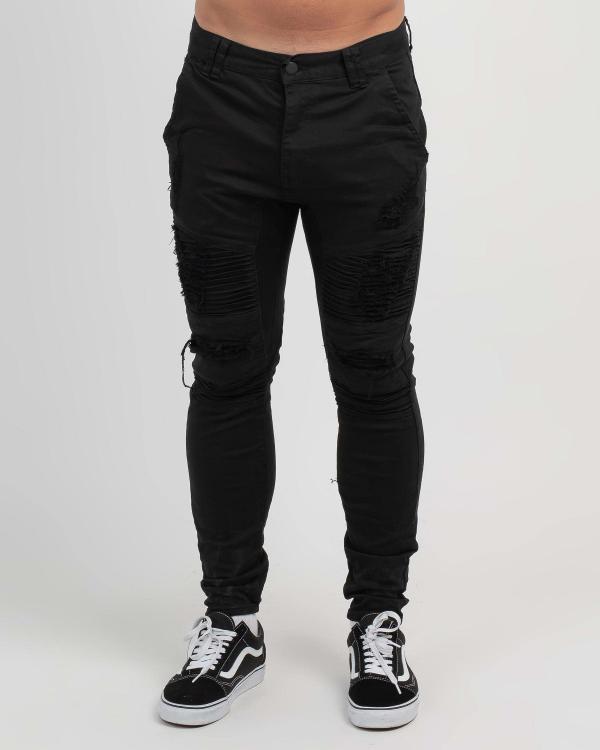 Nena & Pasadena Men's Wildcat Slim Jeans in Black