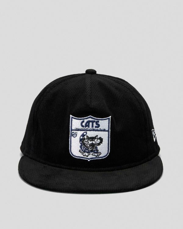 New Era Men's Geelong Cats Golfer Snapback Cap in Black