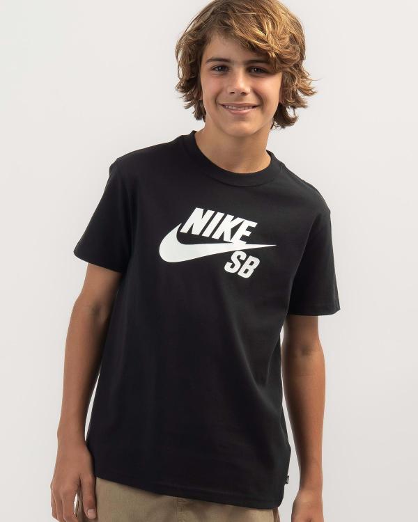 Nike Boys' Sb T-Shirt in Black