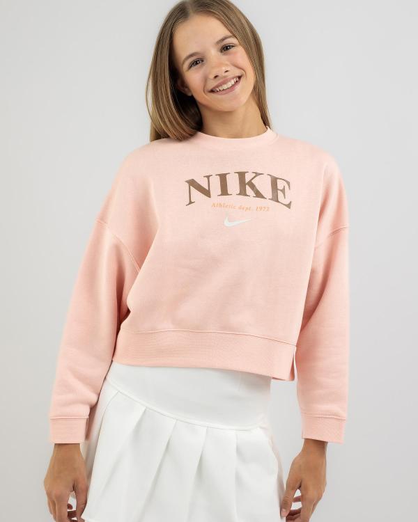 Nike Girls' Trend Sweatshirt in Pink