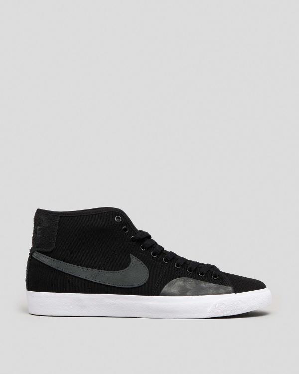 Nike Men's Blazer Court Mid Shoes in Black