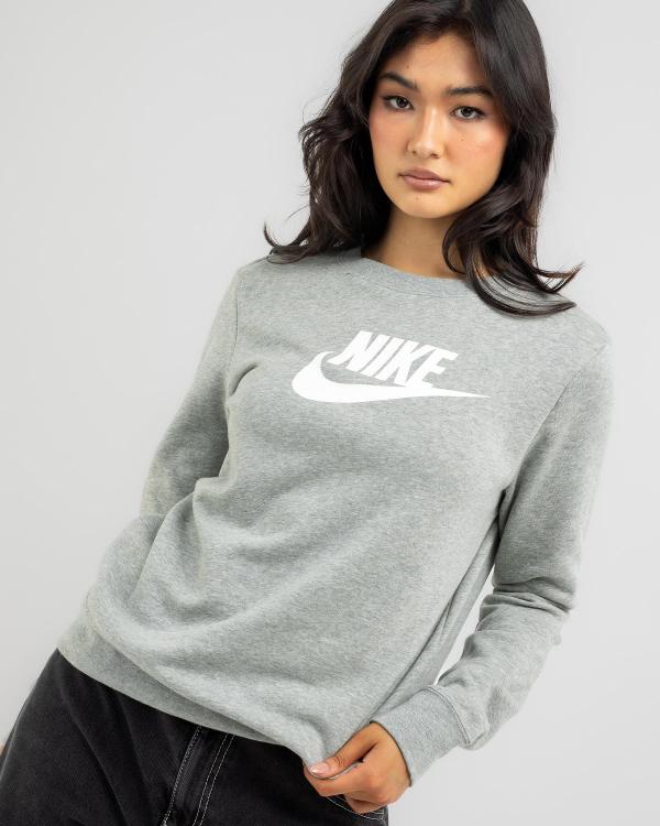 Nike Women's Club Sweatshirt in Grey