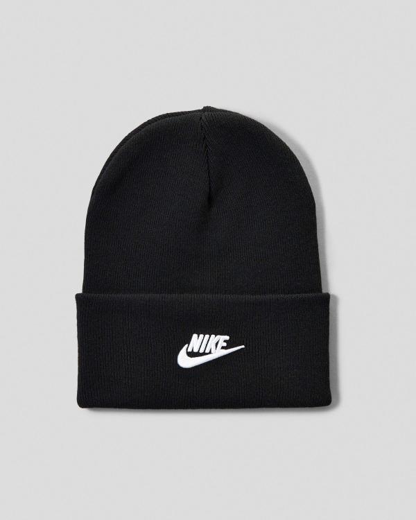 Nike Women's Futura Peak Beanie Hat in Black