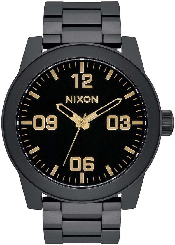 Nixon Men's Corporal Ss Blk/gld Watch in Black