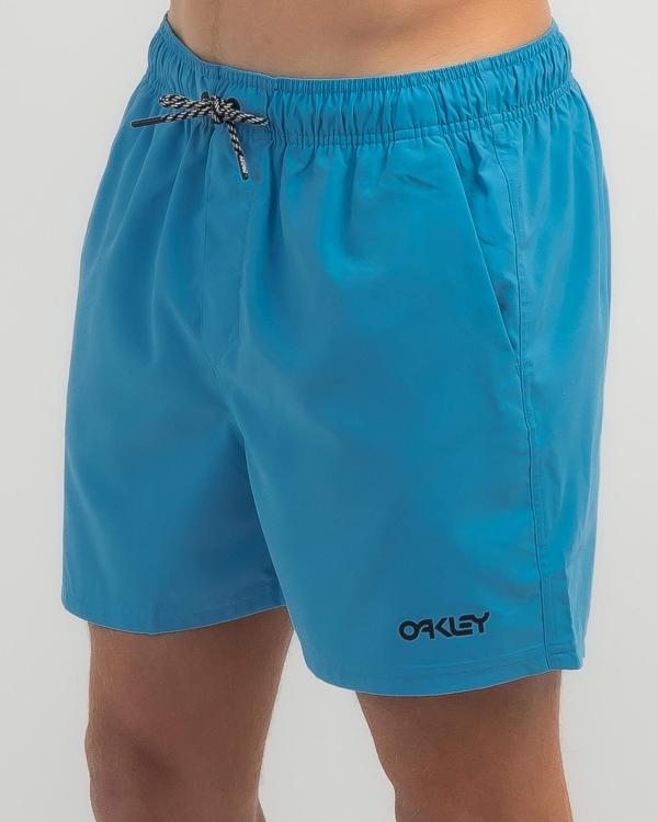 Oakley Men's Beach Volley 16 Beach Shorts in Blue