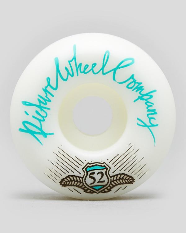 Picture Wheel Company Shield Series Conical Shape 52Mm Skateboard Wheels in Blue