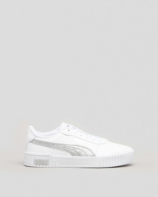 Puma Women's Carina 2.0 Space Metallic Shoes in White