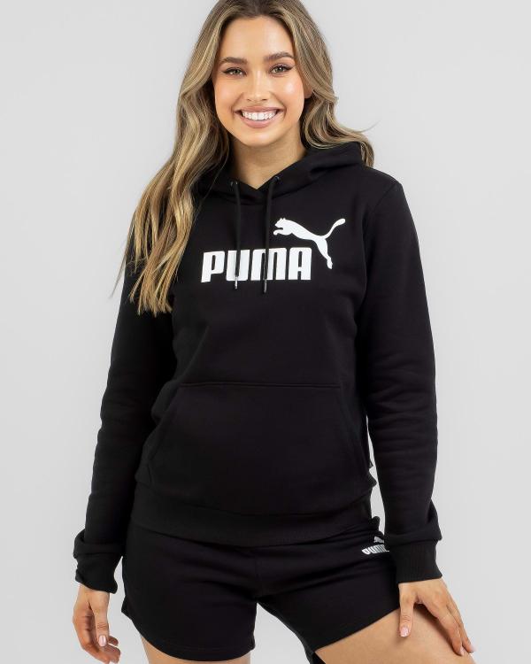Puma Women's Essential Logo Hoodie in Black