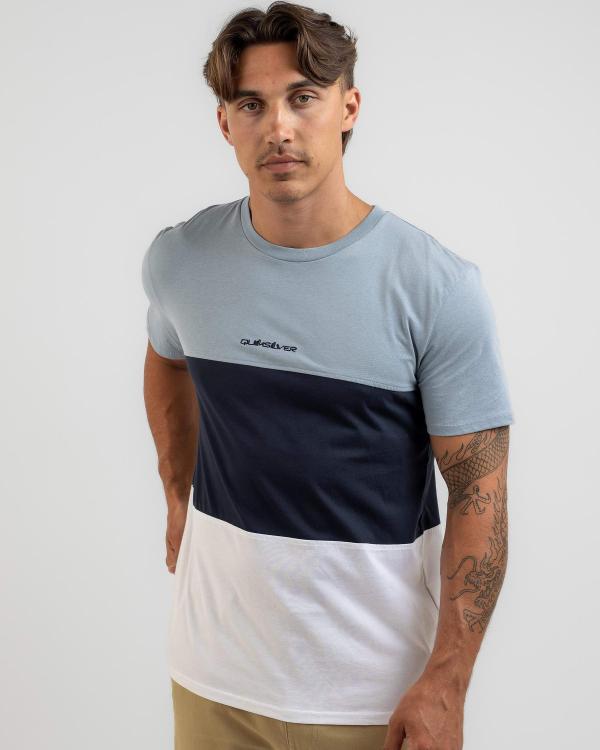 Quiksilver Men's Craft Panel T-Shirt in Blue