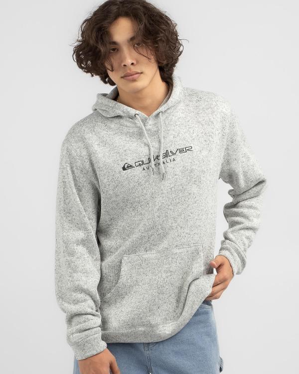 Quiksilver Men's Keller Art Hooded Sweatshirt in Grey