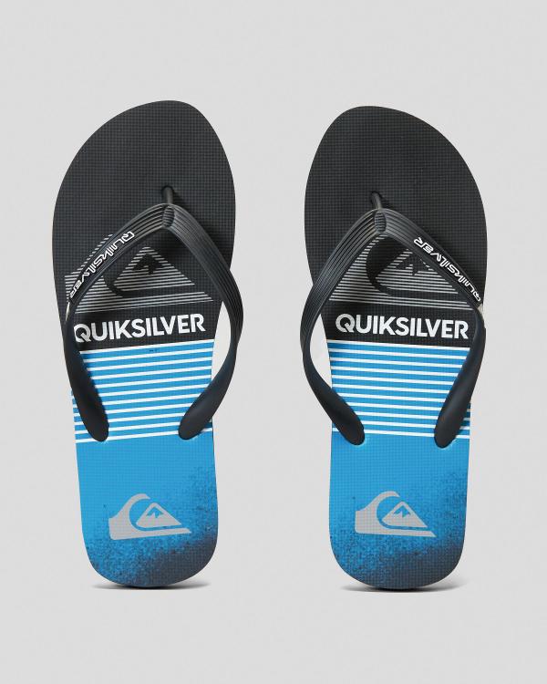 Quiksilver Men's Molokai Slab Thongs Shoes in Blue