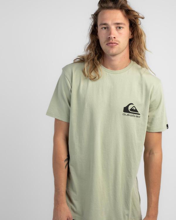 Quiksilver Men's Omni Logo Short Sleeve T-Shirt in Green