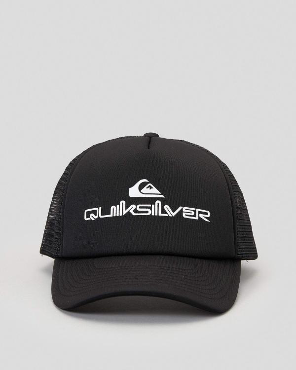 Quiksilver Men's Omnistack Trucker Cap in Black